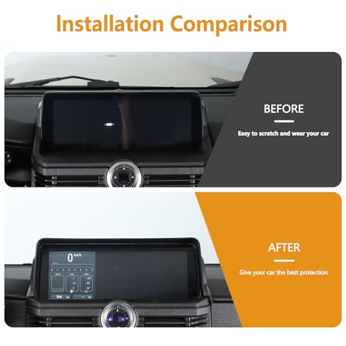 Bekantogy Car Display Anti-Glare Protection Cover Compatible with INEOS Grenadier 2022-2025 ABS GPS Navigation Sunshade Cover Screen Sun Hood Shield in-Dash Visor Anti Glare Interior Accessories - Image 2