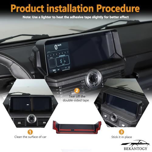 Bekantogy Car Display Anti-Glare Protection Cover Compatible with INEOS Grenadier 2022-2025 ABS GPS Navigation Sunshade Cover Screen Sun Hood Shield in-Dash Visor Anti Glare Interior Accessories - Image 3