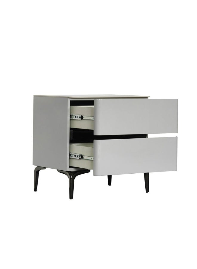 DANUBE HOME Santelmo Night Stand - HG Light Grey - Image 2