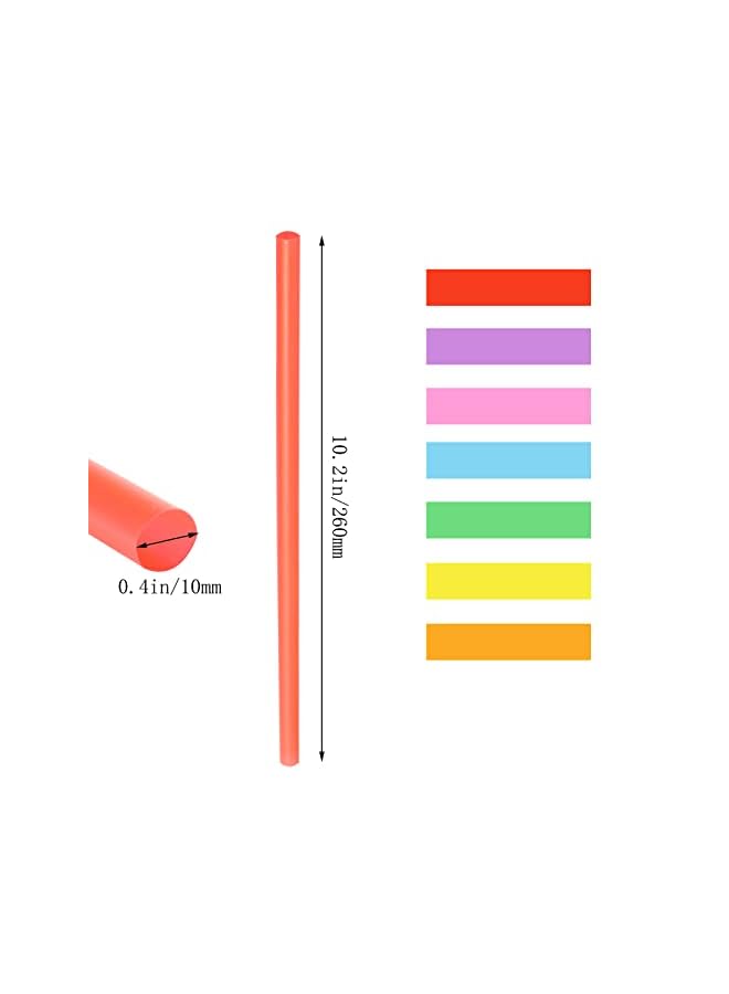 PROMASS Jumbo Smoothie Straws , Chetexus Colorful Disposable Wide-mouthed Large Straw Plastic Milkshake (0.4" Diameter and 10.2" Long) - Image 4