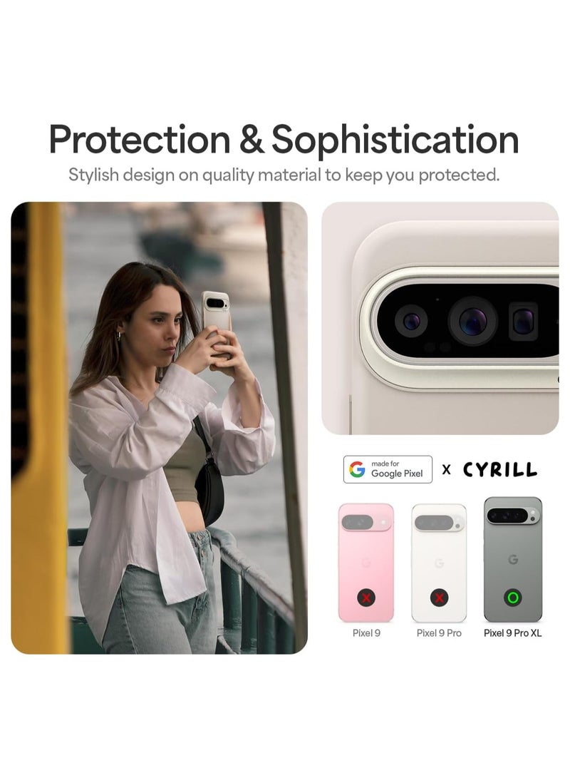 CYRILL Ultra Color Google Pixel 9 Pro XL Case Cover [Shock-Absorbent] - Cream - Image 3