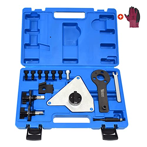 Yuesstloo Engine Timing Tool Kit, Compatible with Alfa Romeo Lancia Delta Chrysler Delta Dodge Dart Jeep Compass Renegade Fiat Multiair 1.4 Engine, with Gloves - Image 1