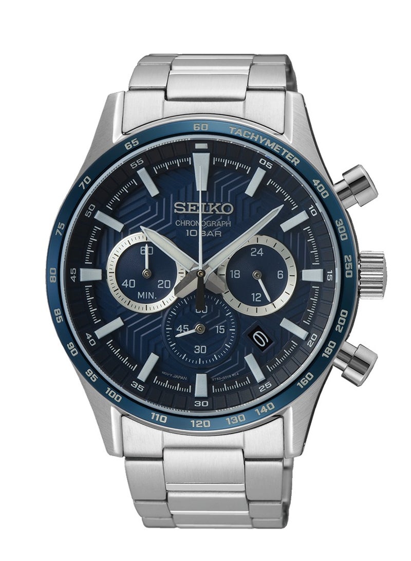 سيكو Seiko Chronograph Blue Dial Men's Watch SSB445