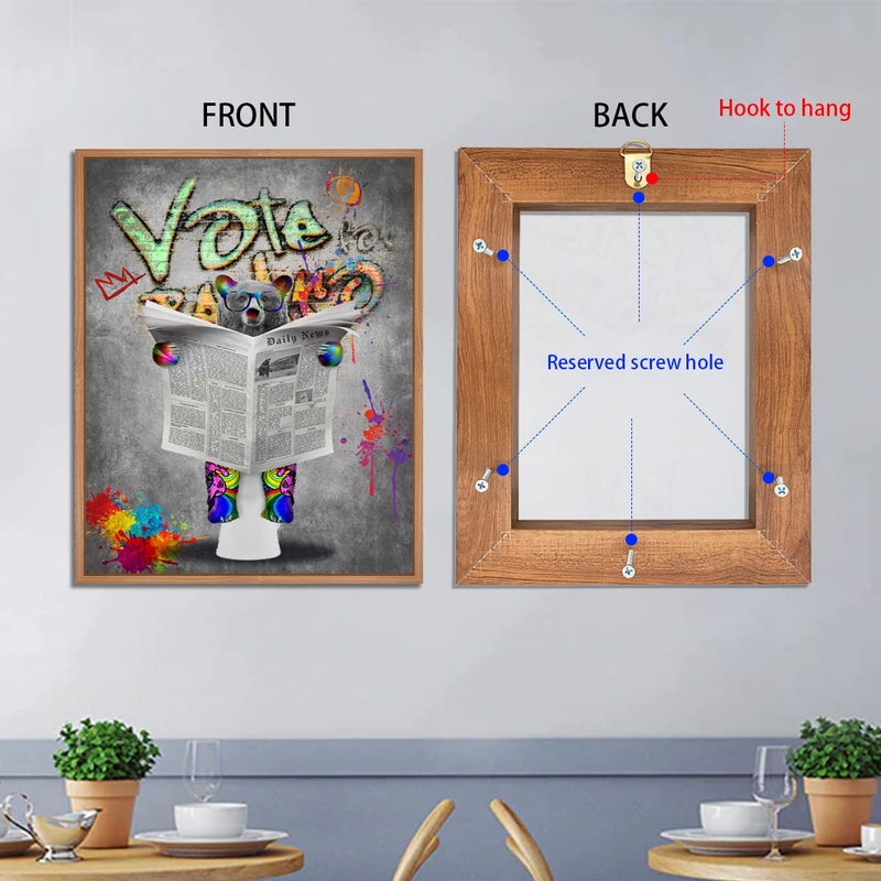 Canvas Floating Frame Wood-Look Floater Frames for Canvas Paintings White Wood Picture Frames Wall Art Painting Frame Decor 8x10inch  - Image 2