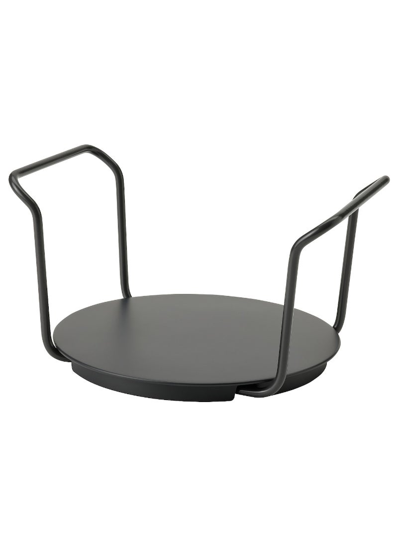 Generic Anthracite Plate Holder, Adjustable Sleek and Functional Design for Organizing Plates and Dishes 19-31 cm 