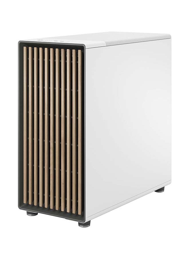 Fractal Design - Fractal North XL E-ATX Mid Tower Computer Case, Tempered Glass Side Panel, 3x Aspect 140mm PWM Included, Up to 420mm Radiator 7x Fans Support, Dust Filters, Type-C, 2x USB 3.0, White | FD-C-NOR1X-04 - Image 1