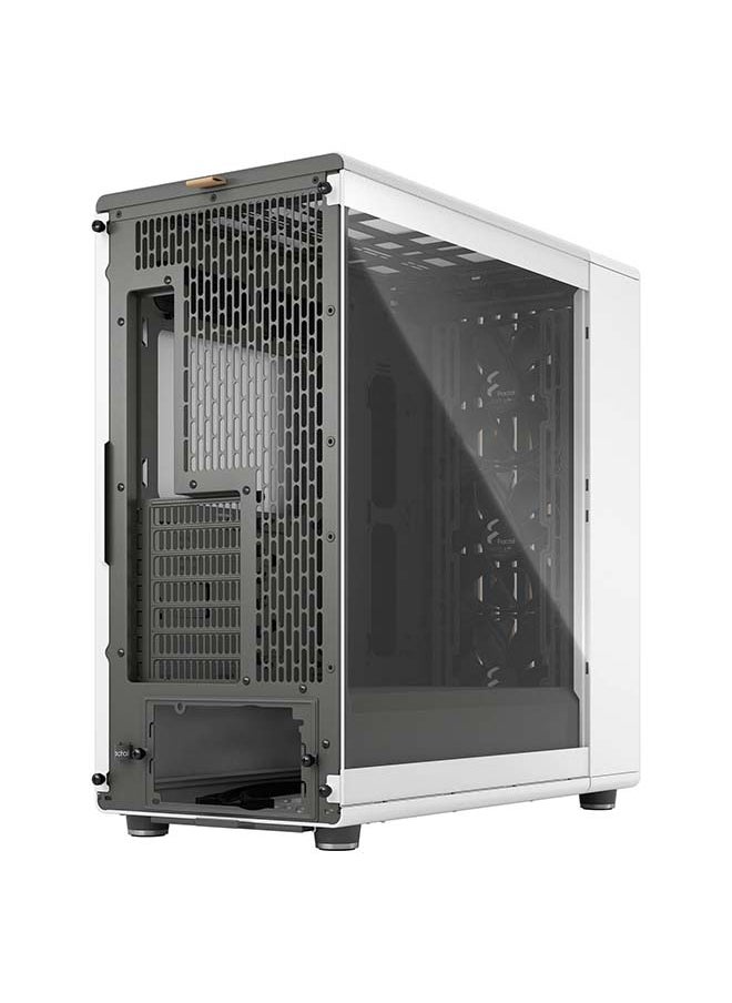 Fractal Design - Fractal North XL E-ATX Mid Tower Computer Case, Tempered Glass Side Panel, 3x Aspect 140mm PWM Included, Up to 420mm Radiator 7x Fans Support, Dust Filters, Type-C, 2x USB 3.0, White | FD-C-NOR1X-04 - Image 1