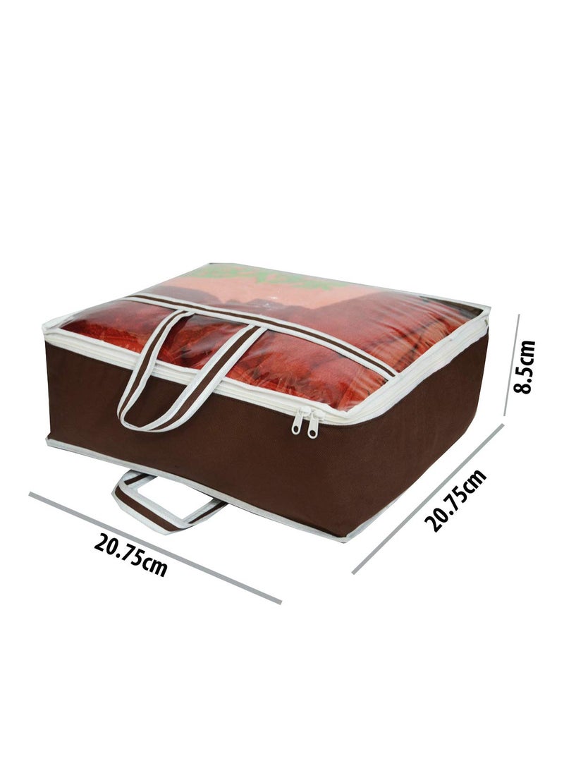 AI ANKIT INTERNATIONAL ANKIT INTERNATIONAL Garments Protect Clothes OrganizerStorage Bags for Blanket Quilts Rajai Storage Combo MultiPurpose Clothing Storage Bag Pack of 04 BEIGE51 x 51 x 22 cms  - Image 5