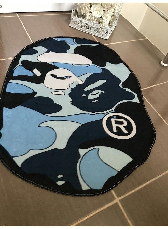 بايب سجادة BAPE زرقاء، عرض 31 بوصة × طول 23 بوصة (60 × 80 سم) سجادة ديكور عصرية، سجادة هايب بيست، سجادة غرفة أطفال، سجادة حمام BAPE بطول 3 بوصات (60 × 80 سم) سجادة ديكور عصرية، سجادة هايب بيست، سجادة غرفة أطفال، سجادة حمام BAPE - Image 5