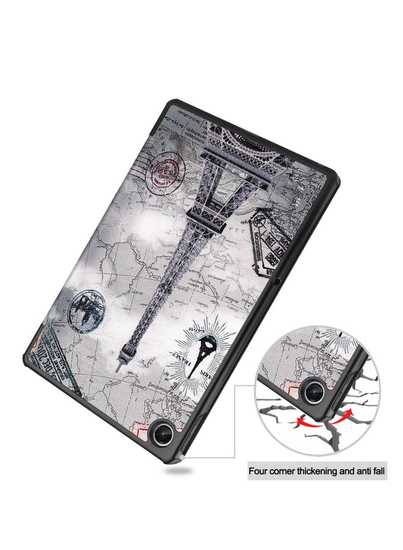 Case Compatible with Lenovo Tab M10 Plus (3rd Gen) 10.6 Inch 2022 Tablet PU Leather Slim Frosted Hard Shell Tri-fold Protective Cover - Image 5