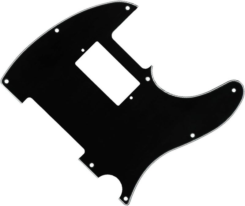 FLEOR 3Ply Black 8 Hole TL Pickguard Guitar Humbucker Pick Guard HH with Screws Fit USA/Mexican Standard TL Style Guitar Part - Image 3