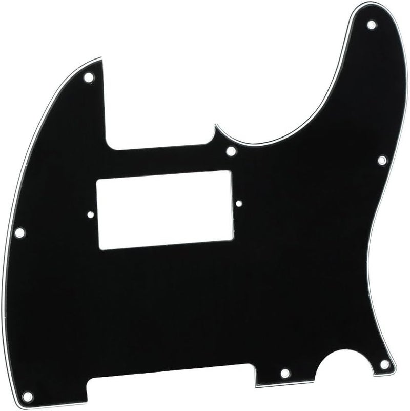 FLEOR 3Ply Black 8 Hole TL Pickguard Guitar Humbucker Pick Guard HH with Screws Fit USA/Mexican Standard TL Style Guitar Part - Image 2
