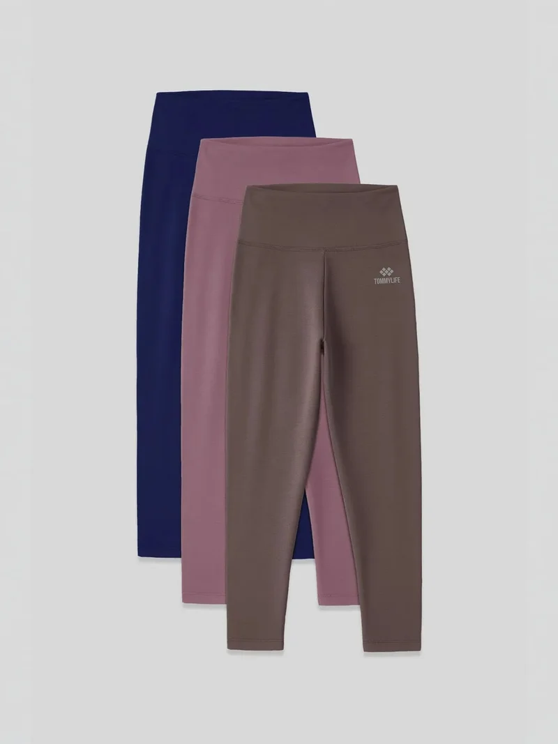 تومي لايف TOMMY High-Waist Capri Sports Leggings