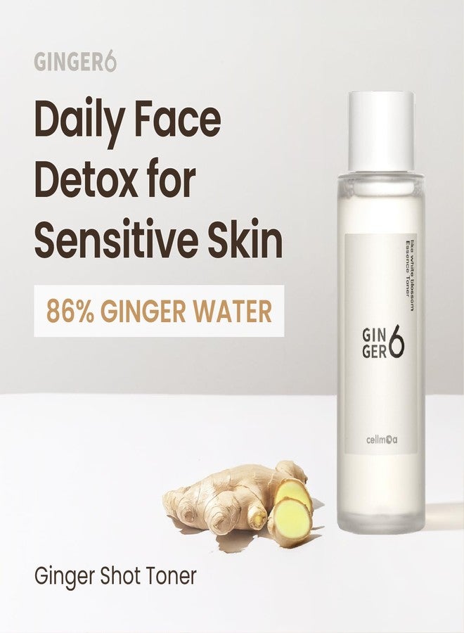 Ginger6 Essence Toner (150ml / 5 fl oz) - 86% Ginger Shot Water for Redness Relief, Hydration & Pore Care | Korean Skincare with Niacinamide, Peptides & Panthenol for Sensitive, Dull Skin - Image 2