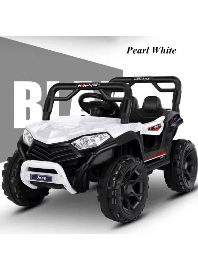 Electric Desert Car for Kids WHITE JEEP - Image 2