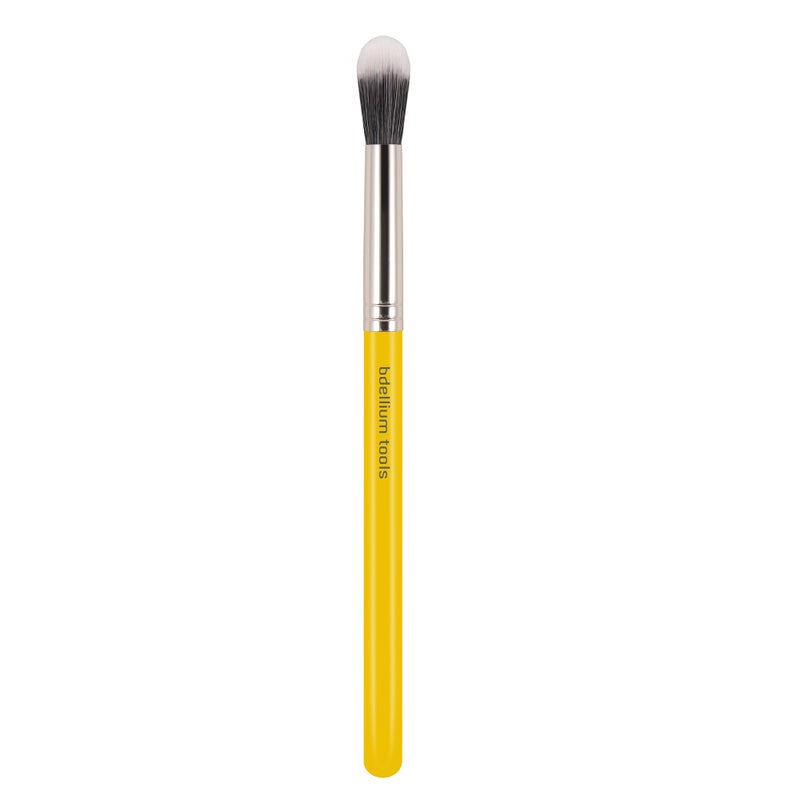 Bdellium Tools Professional Makeup Brush - Studio Series 787 Duo Fiber Large Tapered Blending - With Soft Synthetic Fibers, For Controlled Lightweight Application (Yellow, 1pc) - Image 1