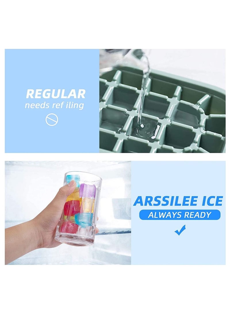 Reko 72 pcs Reusable Ice Cubes  Plastic Squares for Drinks filled pure watr - Image 3