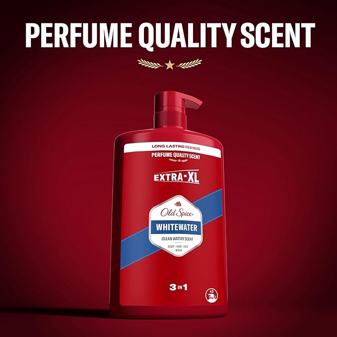 Old Spice جل استحمام وشامبو أولد سبايس كابتن للرجال 1000 مل 3 في 1 غسول للجسم والشعر والوجه يدوم طويلاً ومنعش - Image 3