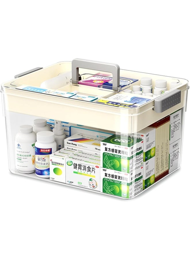 Medicine Storage Box, Pills Organizer with Compartments & Handle, First Aid Kit Storage Case 31x19x16cm, Beeds/Toys/Jewelry Storage Organiser (Medium) - pzsku/ZFA8CE10EC8E27578B98BZ/45/_/1719487881/fd45a070-e84a-460b-adc8-1ea5da525acb