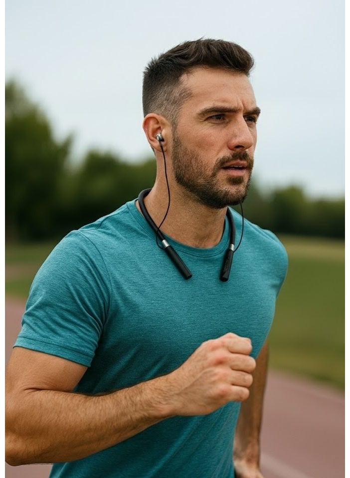 كيو بيست سماعة رياضية مغناطيسية Qbest Q501 بتقنية Bluetooth 5.0 – تصميم حول الرقبة مريح – بطارية حتى ‎12‎ ساعة – صوت قوي بوحدة ‎10mm‎ – اتصال تلقائي وسهل - Image 4