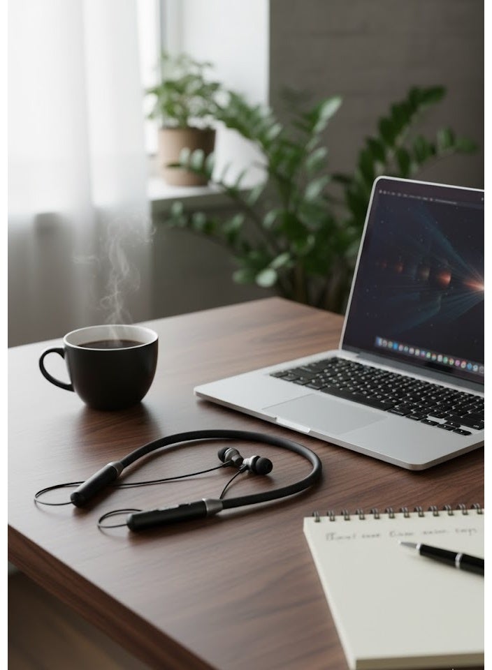 كيو بيست سماعة رياضية مغناطيسية Qbest Q501 بتقنية Bluetooth 5.0 – تصميم حول الرقبة مريح – بطارية حتى ‎12‎ ساعة – صوت قوي بوحدة ‎10mm‎ – اتصال تلقائي وسهل - Image 3