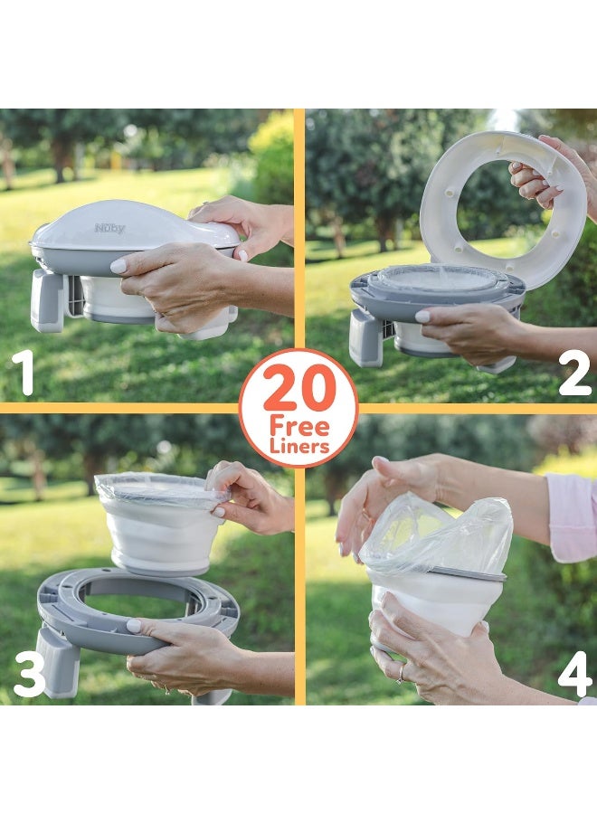 Nuby Portable Travel Potty, 18+M, at Home or On The Go - Image 5
