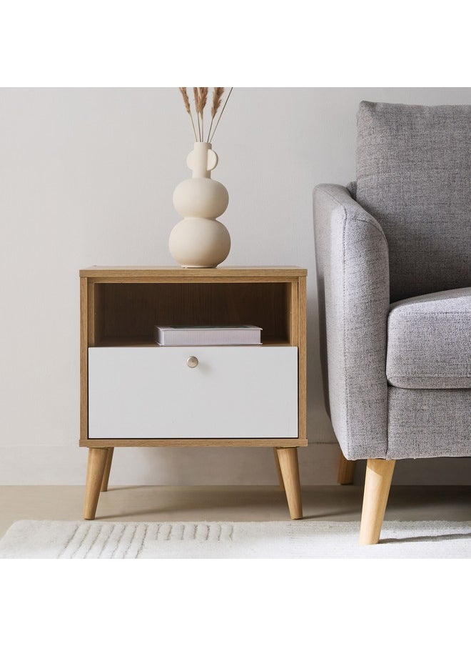 Home Box - Natalia End Table with Drawer 40 x 53 x 48 cm - Image 1