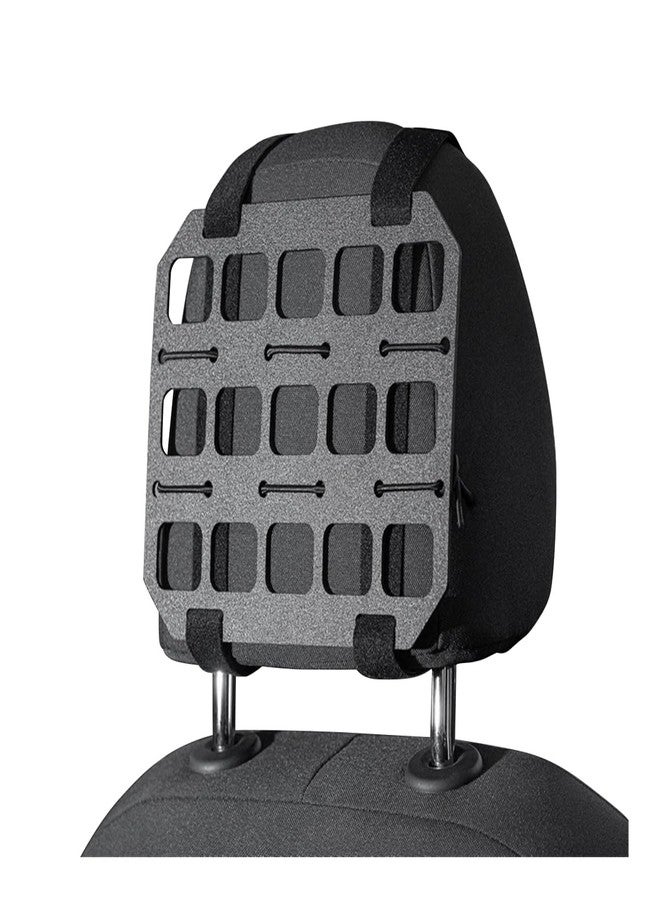 HZEL Car Headrest Organizer Rigid MOLLE Panel, Tactical Vehicle Seat Back Gear Rack EDC Pouch Tool, Modular Backpack Insert Panel for Truck Equipment Mount, Universal Automotive Accessories - Image 1