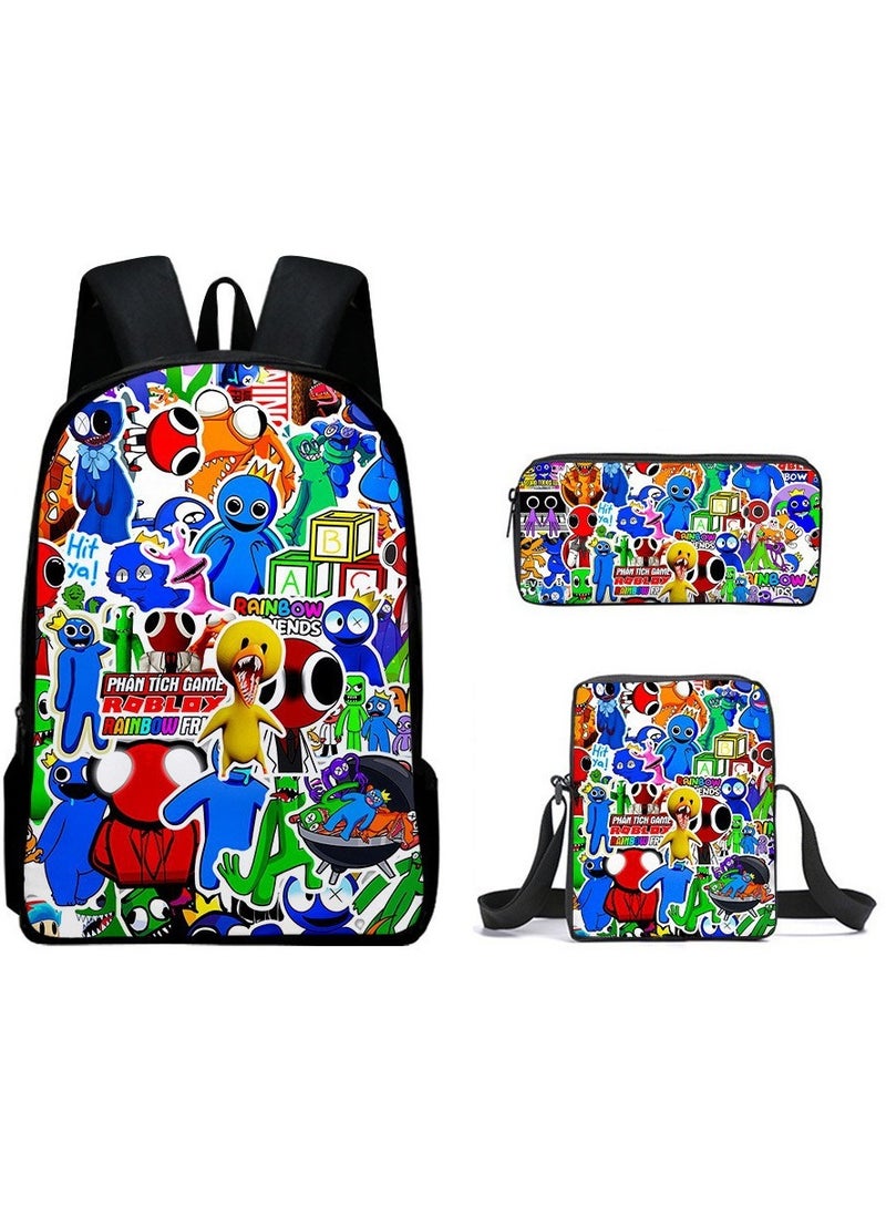 Generic - Cartoon anime backpack for primary and secondary school students, large capacity casual lightweight backpack, cartoon shoulder bag, pencil case, pencil case, and pencil case - Image 1