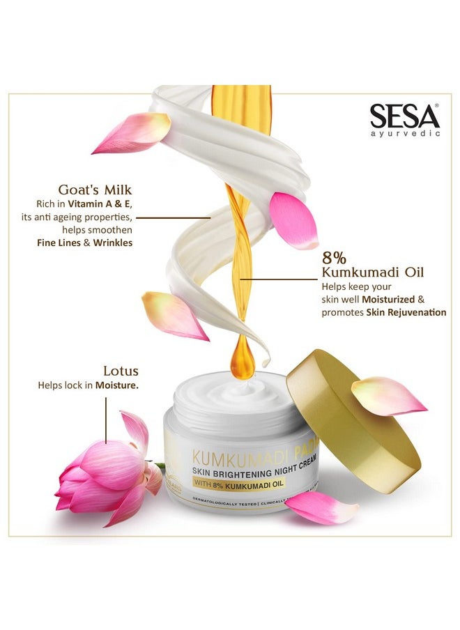 8% Kumkumadi Padma Night Cream 50G I Skin Brightening, Helps Reduce Fine Lines & Wrinkles I Promotes Skin Rejuvenation & Skin Repair I Anti -Ageing, Even Skin Tone - pzsku/ZFA8D35DB3A504D8674FBZ/45/_/1733730114/98dcd904-374e-4ce1-8f35-7f2b3765fc20