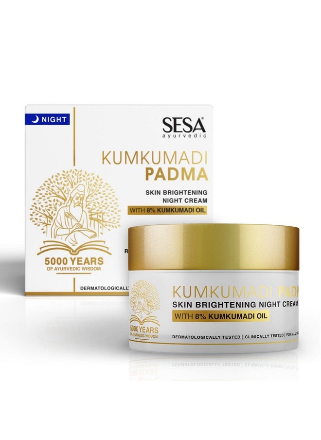 8% Kumkumadi Padma Night Cream 50G I Skin Brightening, Helps Reduce Fine Lines & Wrinkles I Promotes Skin Rejuvenation & Skin Repair I Anti -Ageing, Even Skin Tone - pzsku/ZFA8D35DB3A504D8674FBZ/45/_/1733730134/41b8a400-e720-49c7-aea2-2ad1cbea1df0