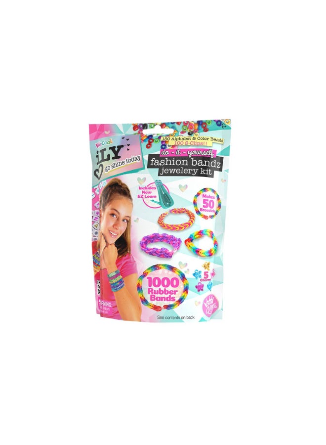 WeCool مجموعة مجوهرات WeCool iLY DIY Fashion Bandz في حقيبة فويل - Image 1