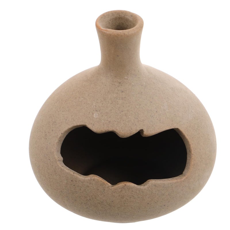 Handmade Ceramic Incense Holder Bowl with Terracotta Tray for Smudge Sticks Home Fragrance Decor - Image 2