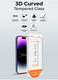 glassology Glassology Tempered Glass Screen Protector with Installer Kit for Apple iPhone 16 Pro Max: Bubble-Free, Easy Installation, High Durability, Ultra-Clear Transparency  - Image 2