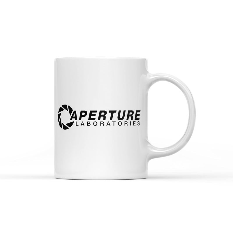 SmartyPants Aperture Laboratories Half Life Portal 2 Game Inspired Ceramic Cup Mug  Dishwasher Microwave Safe Plain White 11Oz Hot Cold Drinks Coffee Tea Companion