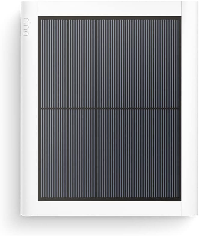 Ring Solar Panel (2nd Generation) (USB-C) for Spotlight Cam Plus, Spotlight Cam Pro, 4W (White) - Image 1