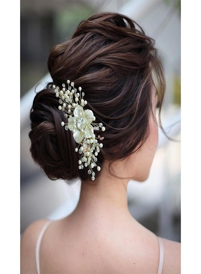 Ansh Attractive Artificial Metal Hair Pins | Floral with Big Stone & Pearls Clips/Juda Pins | Hair Accessories for Women & Girls (Combo Pack of 2371 & 2372) - Image 2