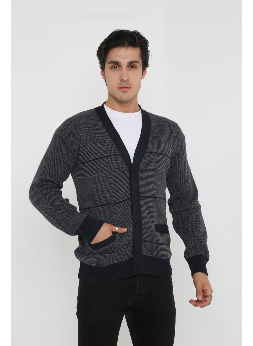 KMK Kombin - KMK Combination Baba Super Oversized Knitwear Buttoned Knitted Cardigan & Sweater - Image 1