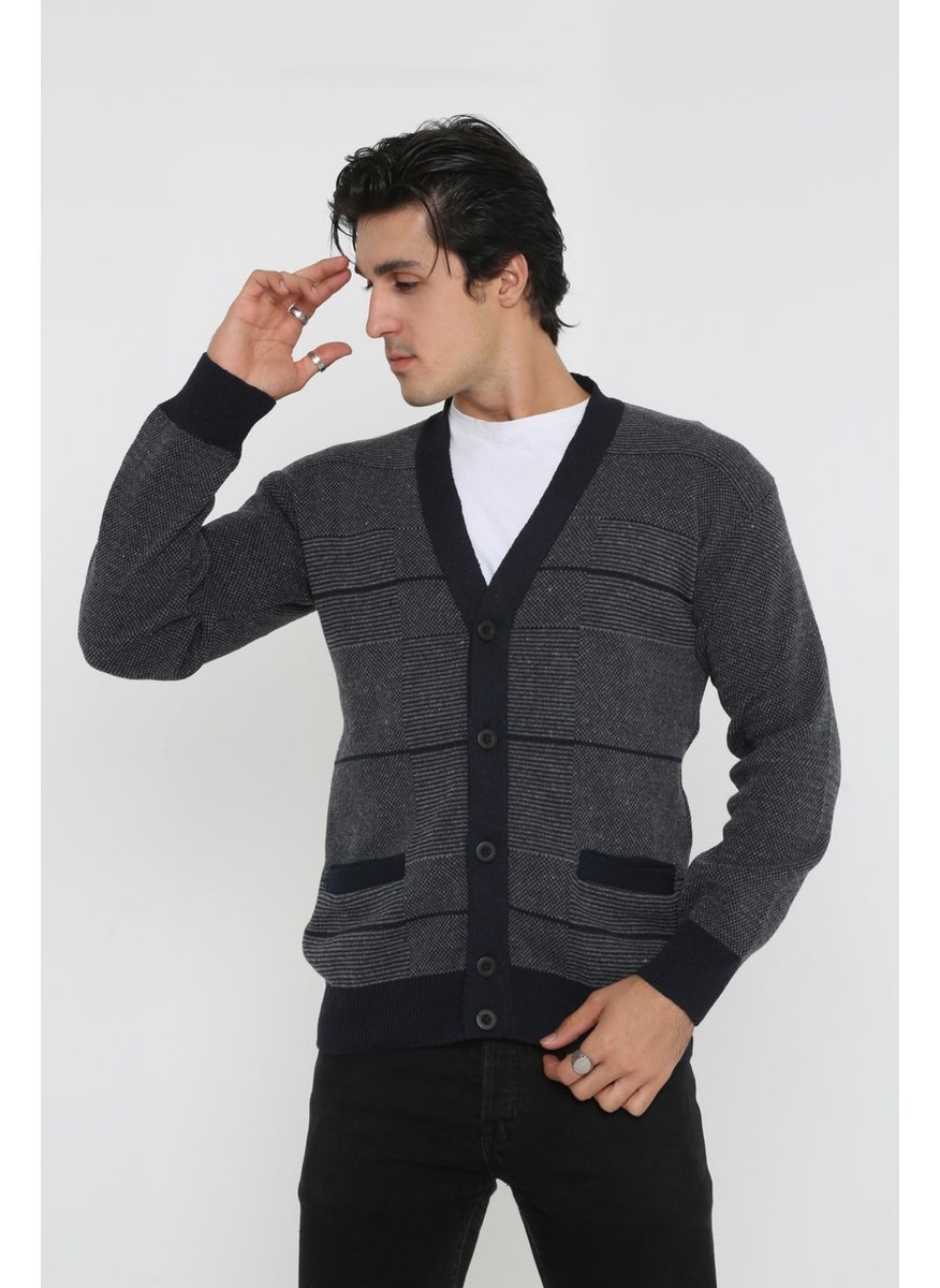 KMK Kombin - KMK Combination Baba Super Oversized Knitwear Buttoned Knitted Cardigan & Sweater - Image 1