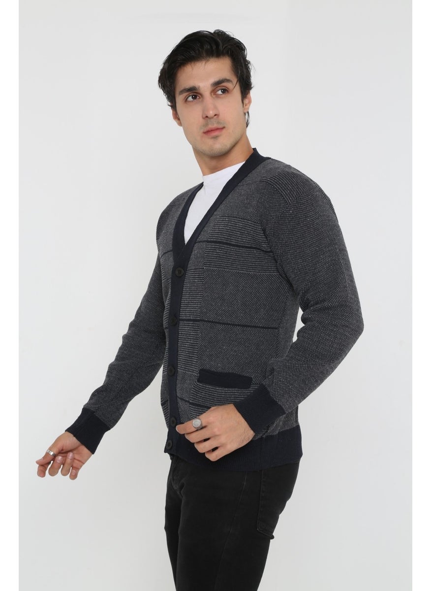 KMK Kombin - KMK Combination Baba Super Oversized Knitwear Buttoned Knitted Cardigan & Sweater - Image 1