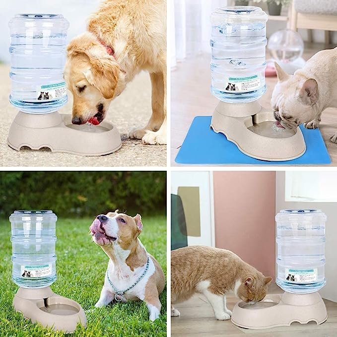 PRAYTEX Automatic Pet Or Food Water Dispenser for Dog Cat Self-Dispensing Feeding for Small Pets Bowl Dispenser (Pet Water Bottle) Rubber, ?16L x 11W x 9H Centimeters - Image 3