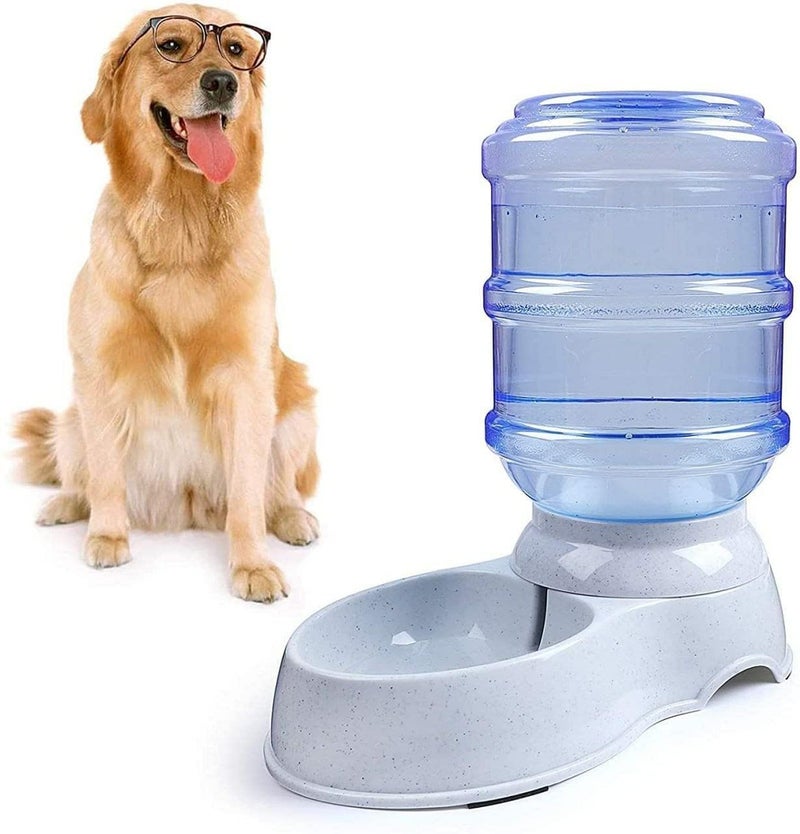 PRAYTEX Automatic Pet Or Food Water Dispenser for Dog Cat Self-Dispensing Feeding for Small Pets Bowl Dispenser (Pet Water Bottle) Rubber, ?16L x 11W x 9H Centimeters - Image 1
