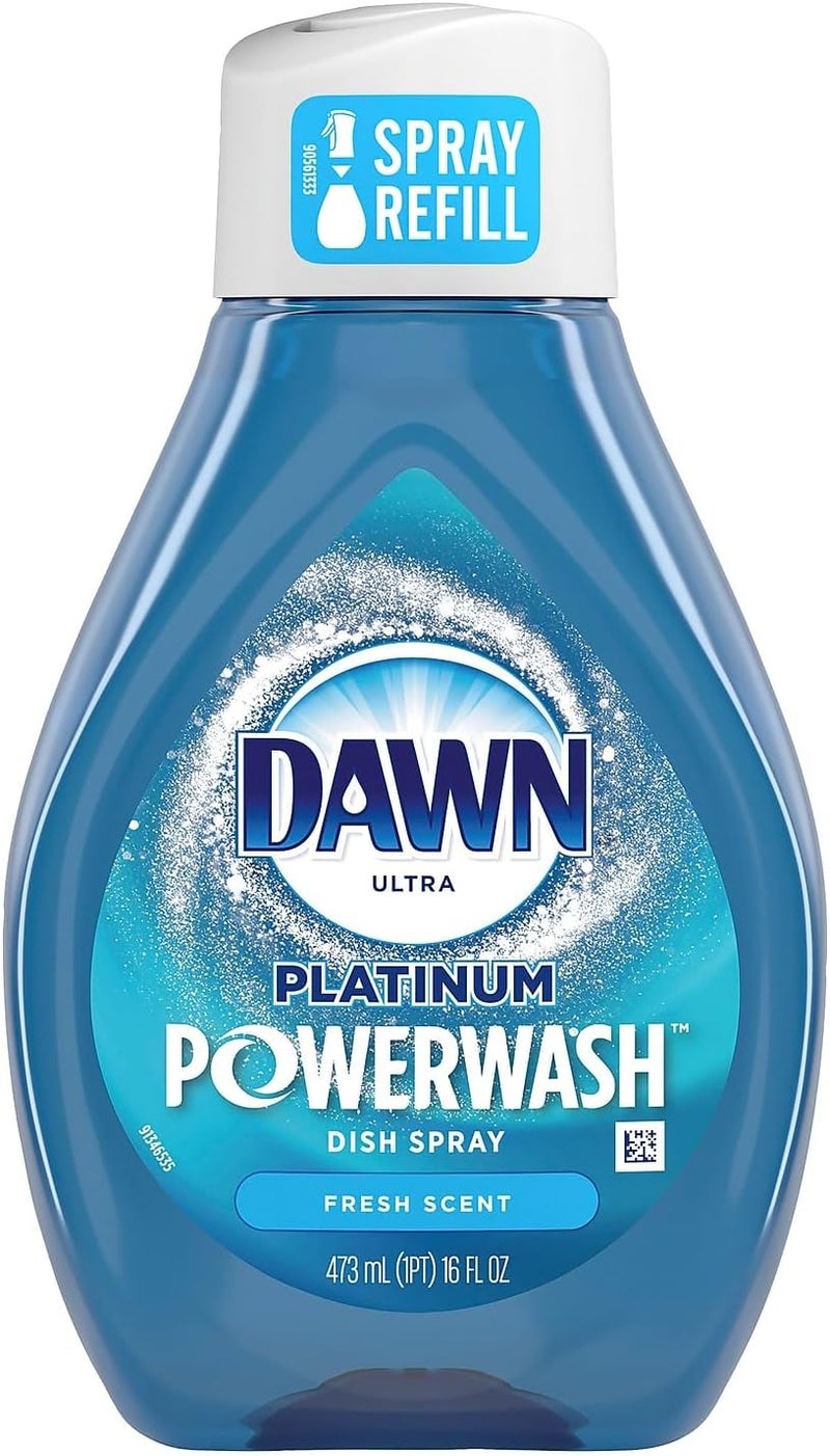 Dawn Ultra Platinum Powerwash Liquid Dish Soap, Fresh Scent, 16 oz. - Image 1