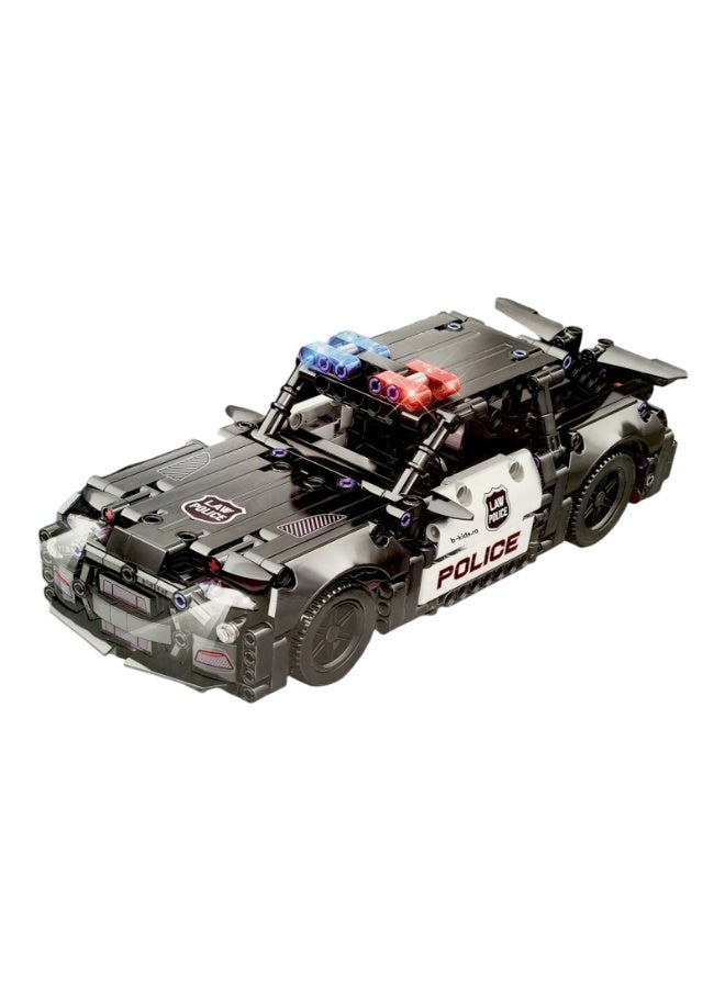 تكنيكس مجموعة مكعبات بناء سيارة الشرطة التعليمية للأطفال – 487 قطعة – تطوير الذكاء والإبداع - Image 3