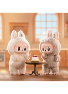 Generic Generation Popmartlabubu Gift Rab Cloth Vinyl Doll Coat Doll Keychain Trendy Play Blind Box-Color:Generation Apricot [1 Box]  - Image 3