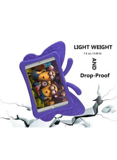 NAFO iPad Mini Case, iPad Mini 2 Case, iPad Mini 4 Case for Kids, Adorable Butterfly Wings Doubles as Kickstand Carrying Tablet Protective Case Cover for iPad mini 1/2/3/4 - Purple  - Image 3