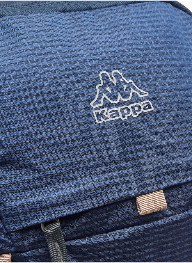 Kappa Men's Logo Print Backpack with Zip Closure and Adjustable Strap - 34x54x16 cm  - Image 4