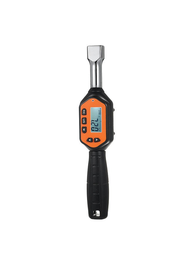 EWM-R-100 1/2'' Drive Mini Replaceable Head Digital Torque Wrench Handheld Portable Digital Torque Wrench Large Screen with Backlight Sound LED Alarm Real-time Peak Preset Mode