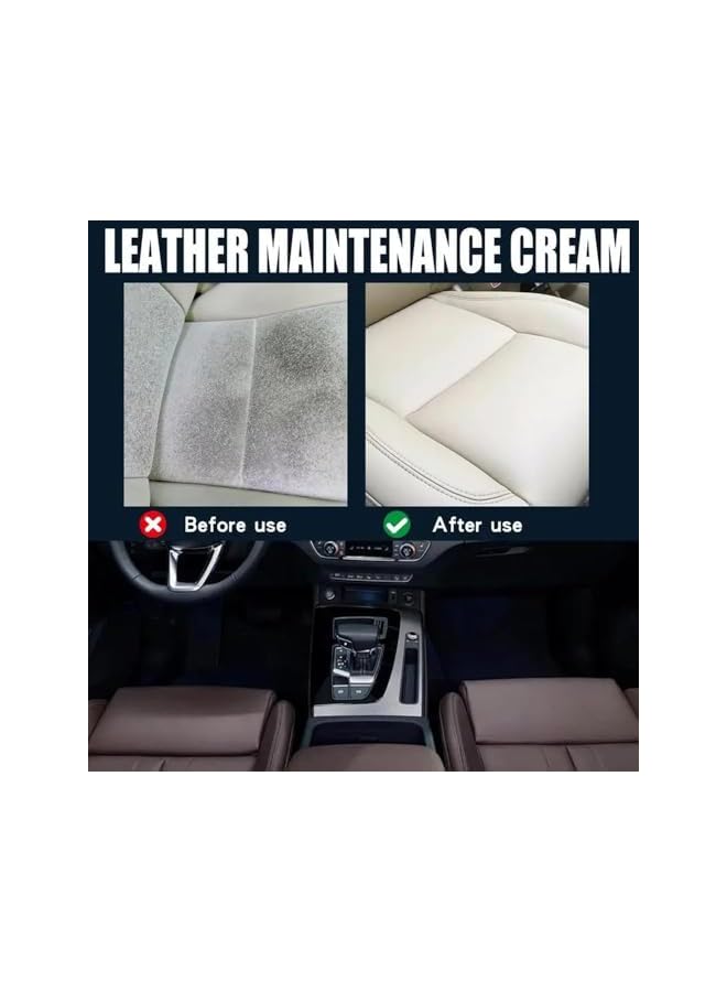 PROMASS منظف جلد السيارات من برومس، قابل للتحلل، آمن على الجلد النباتي الأسود والأبيض، منظف مقاعد السيارات، منظف تنجيد، منظف مقاعد جلد السيارات، تنظيف السيارات (2 قطعة) - Image 4