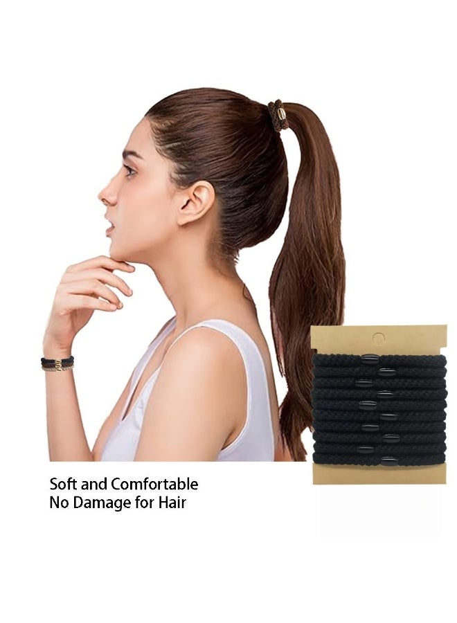 Black collection Super Stretch Hair Ties 10 Pcs Set - Image 2